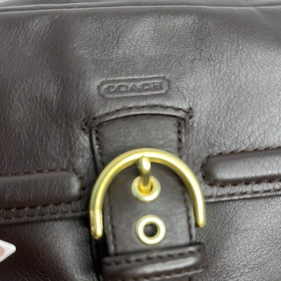 COACH Campbell Leather Camera Bag Crossbody Brown F25150 - Picture 6 of 9